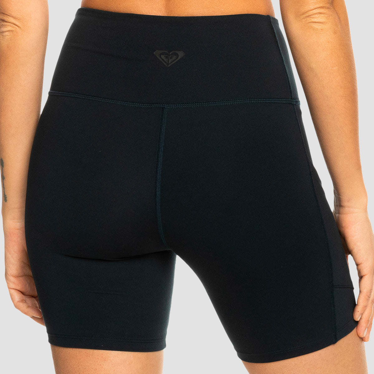 Roxy Heart Into It Sports Shorts Anthracite - Womens