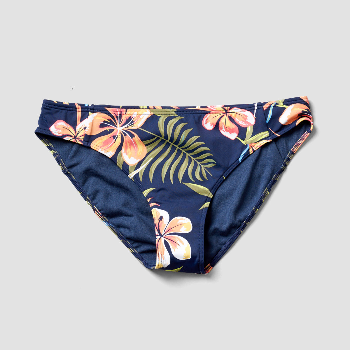 Roxy Into The Sun Bikini Bottoms Mood Indigo Tropical Depth - Womens