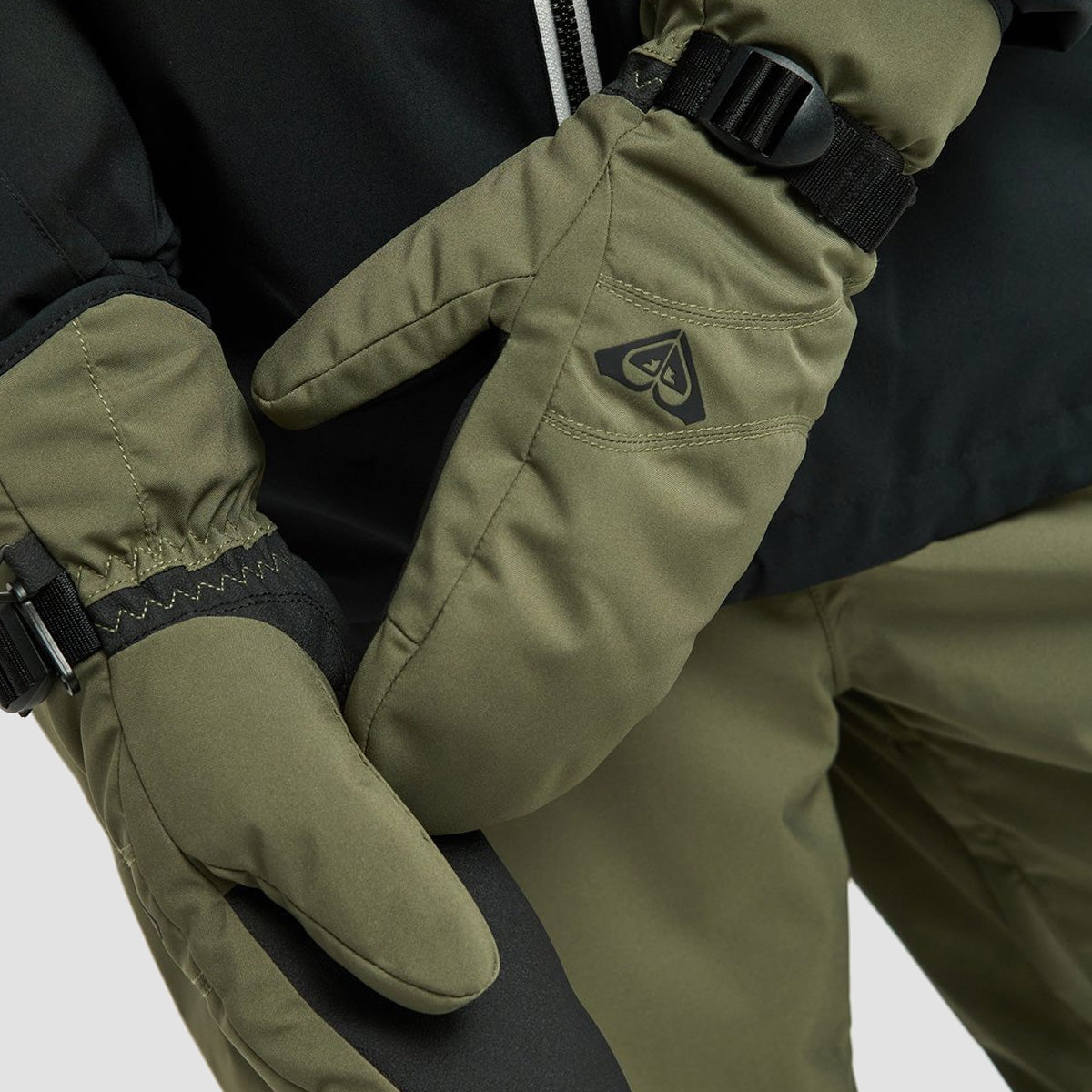 Roxy Jetty Solid Snow Mitts Beetle - Womens