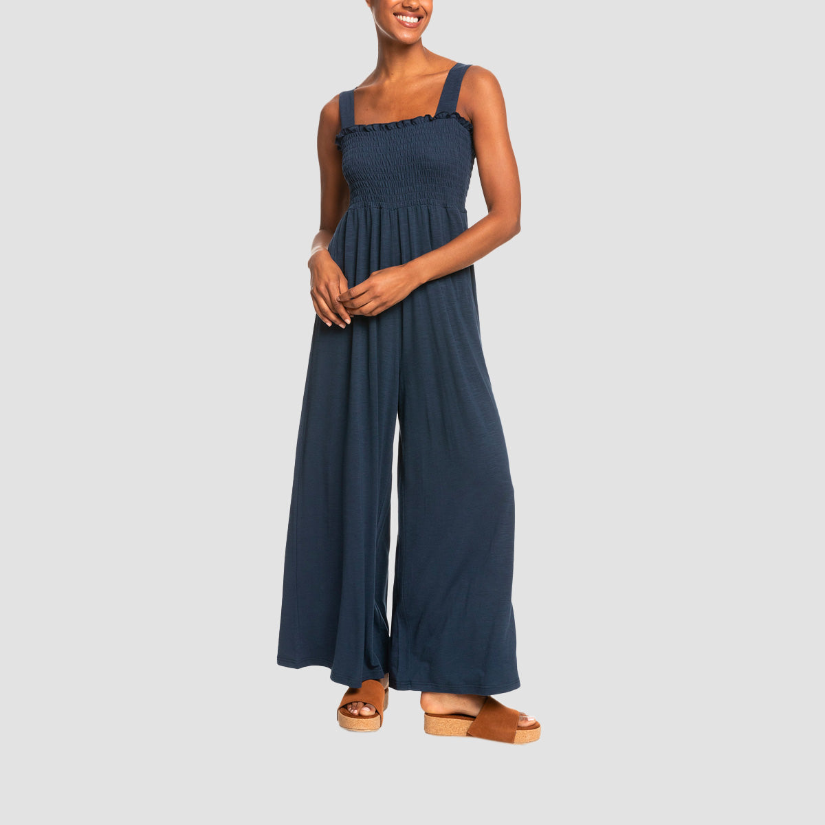 Roxy Just Passing By Jumpsuit Mood Indigo - Womens