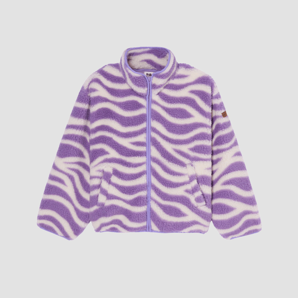 Roxy Like Electricity Polar Fleece Jacket Viola Wild Whirls - Girls