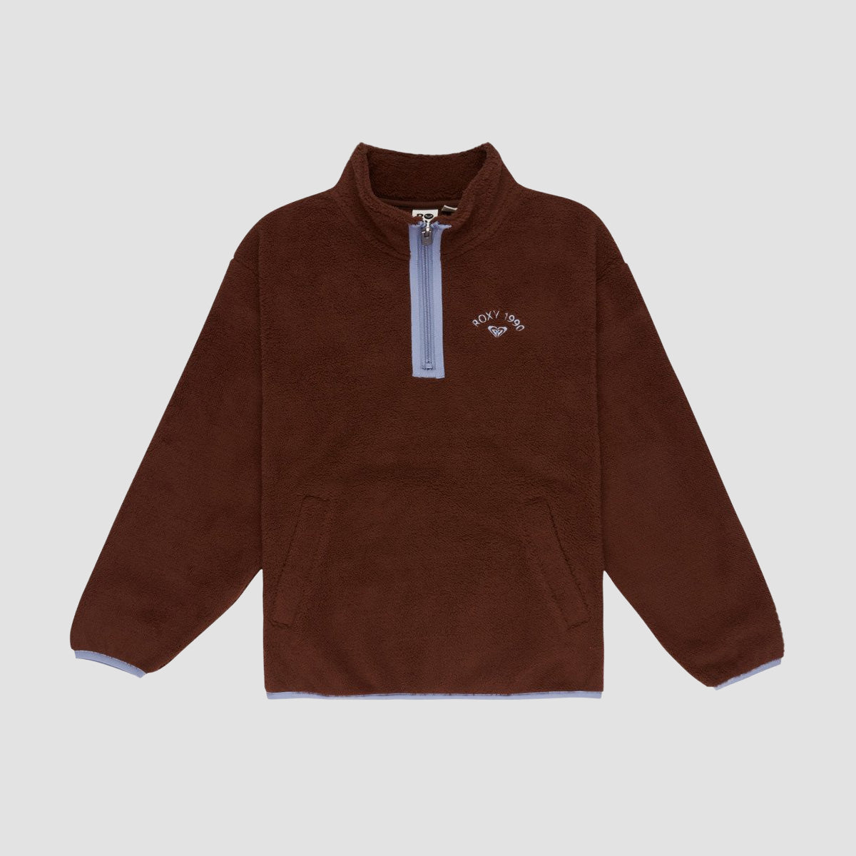 Roxy Lucky Girl Half Zip Fleece Sweatshirt Tiramisu - Girls