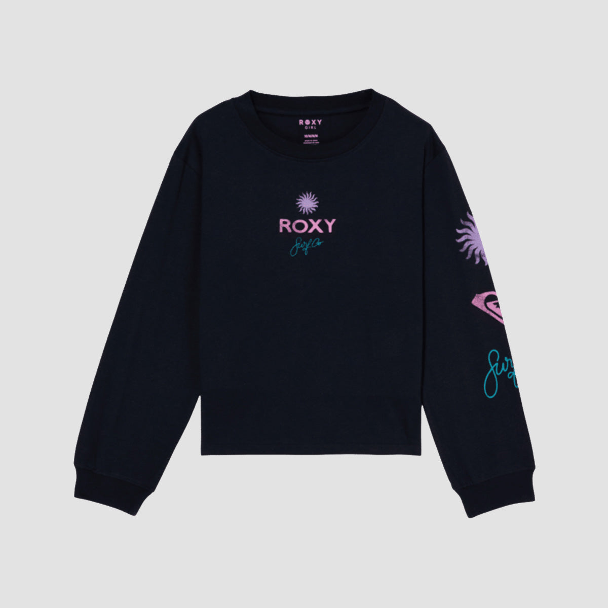 Roxy Orchid Longsleeve T-Shirt Anthracite - Girls