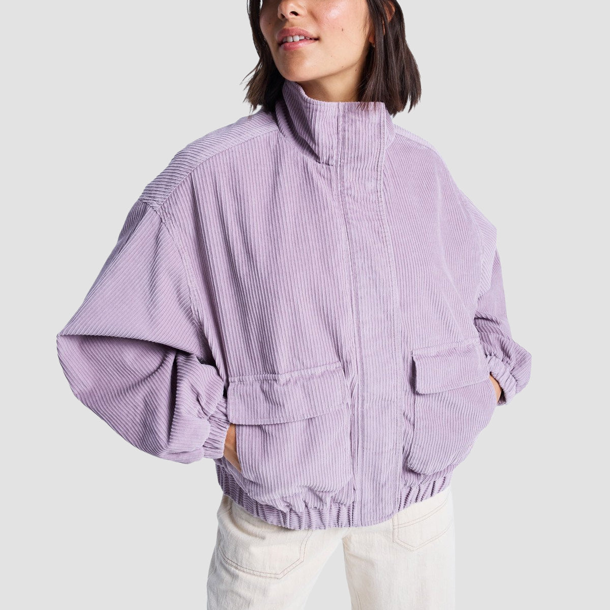 Roxy Slow Song II Corduroy Oversized Jacket Nirvana - Womens