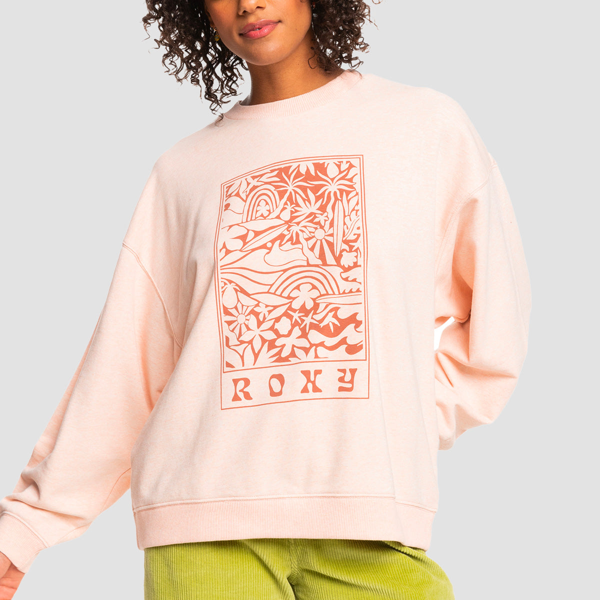 Roxy Take Your Place B Crew Sweat Pale Dogwood - Womens