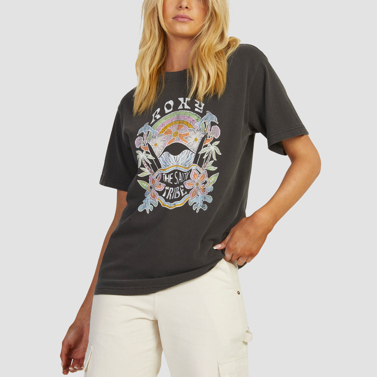 Roxy To The Sun T-Shirt Anthracite - Womens