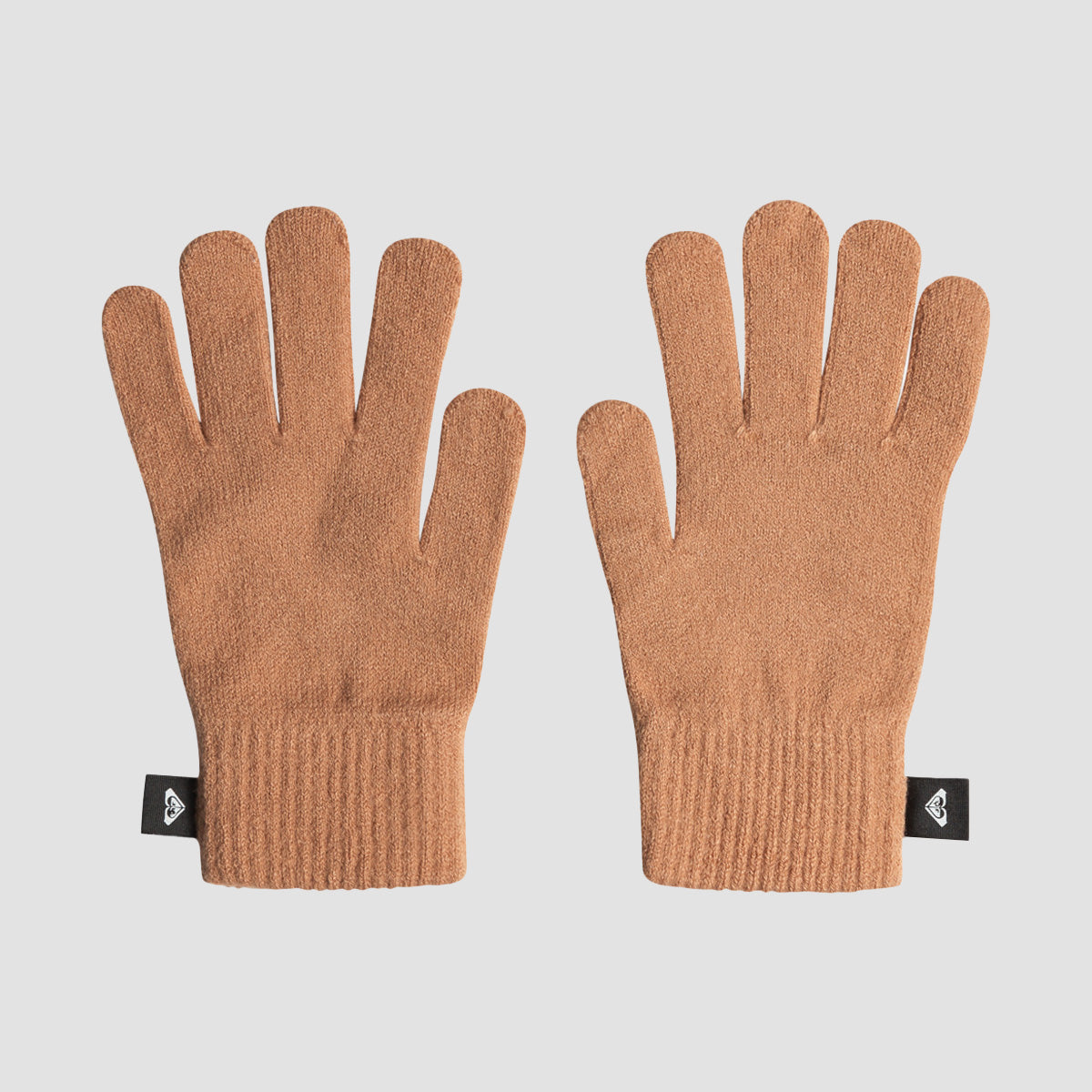 Roxy Tropical Snow Knitted Gloves Camel - Womens