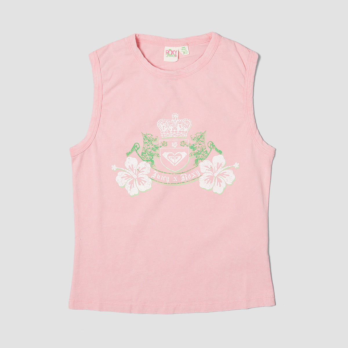 Roxy X Juicy Couture Crest Tank Vest Candy Pink