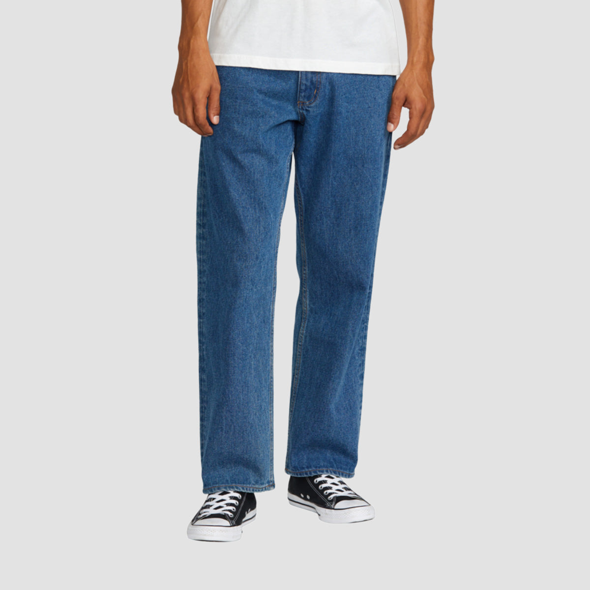 RVCA Americana Day Relaxed Fit Jeans Blue Collar