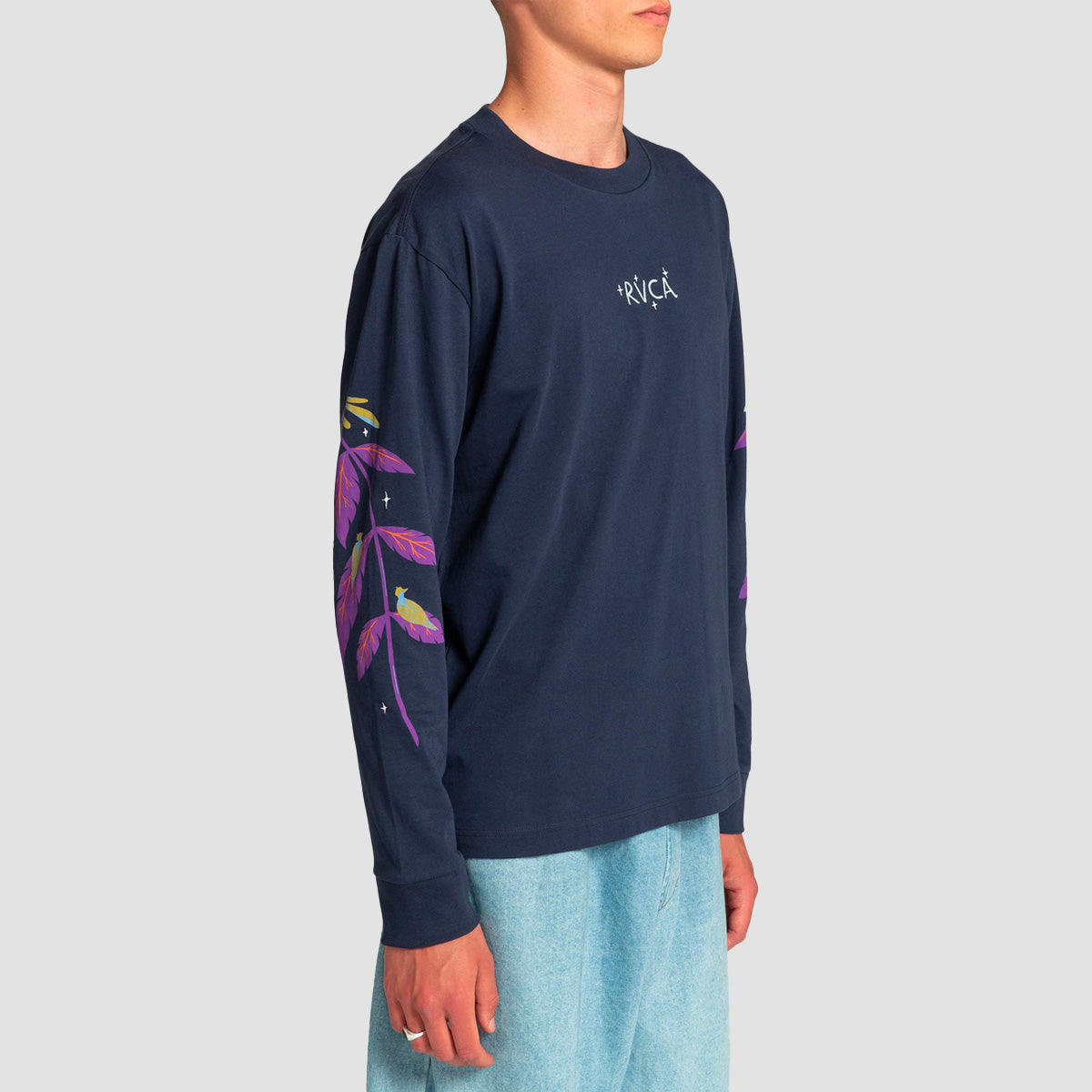 RVCA Andrea Wan Blue Moon Longsleeve T-Shirt Navy