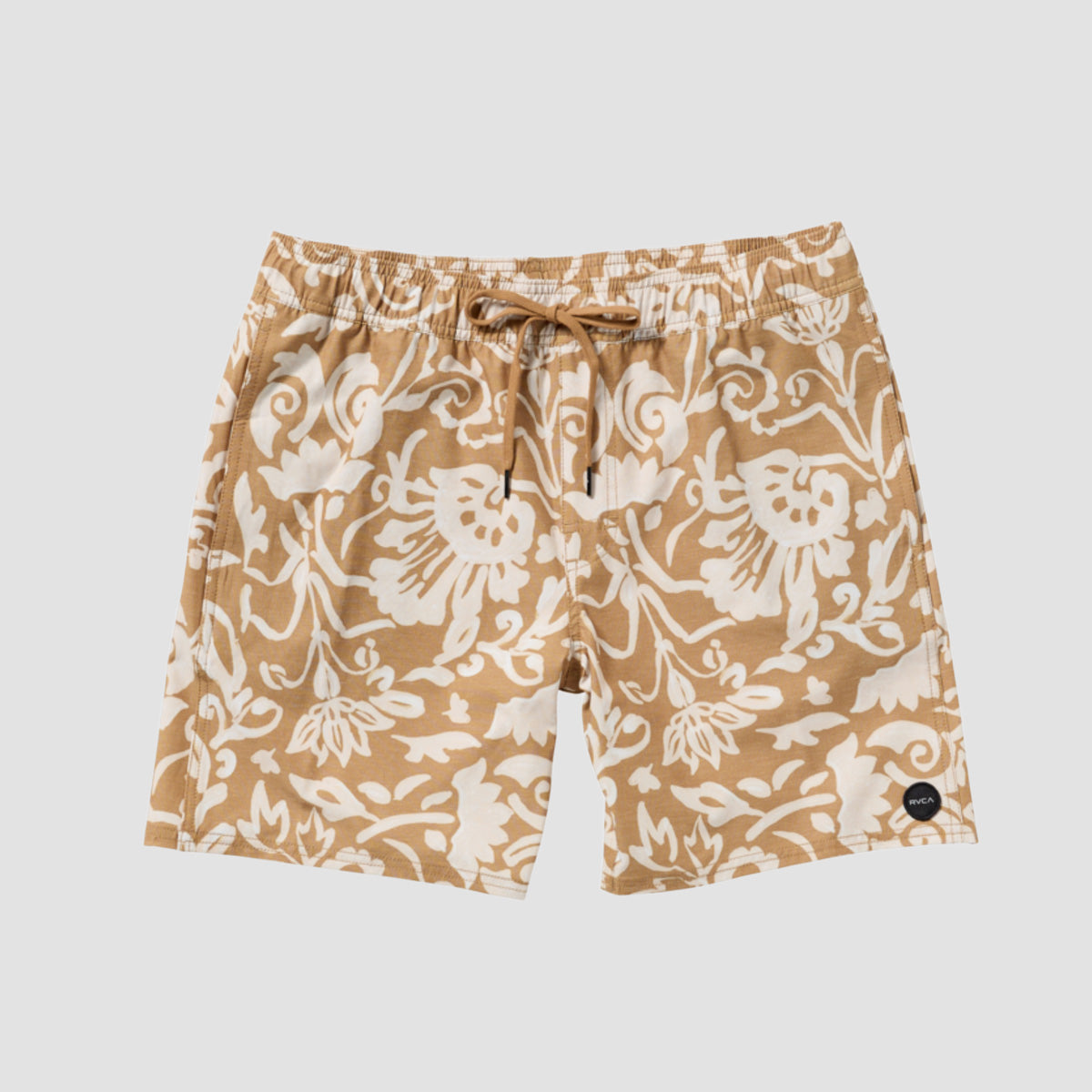 RVCA Atlas Elastic 17" Swim Shorts Camel