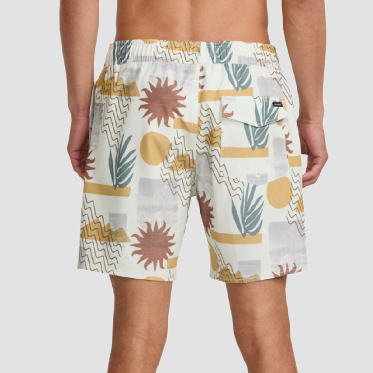 RVCA Atlas Elastic 17" Swim Shorts Natural