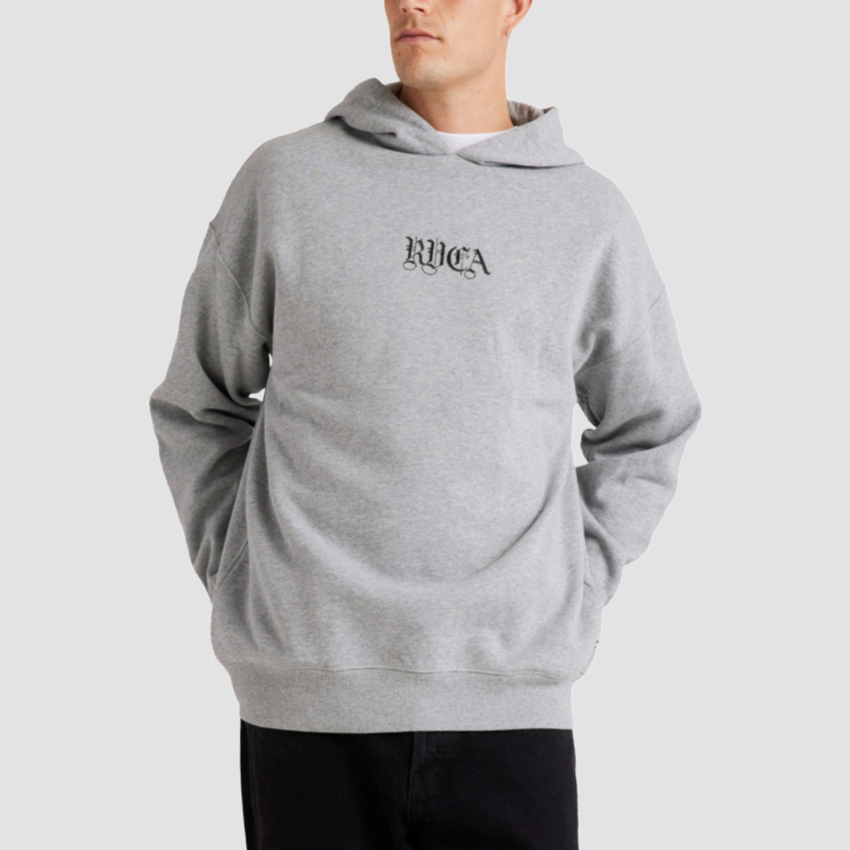 RVCA Benj Pullover Hoodie Grey Marle