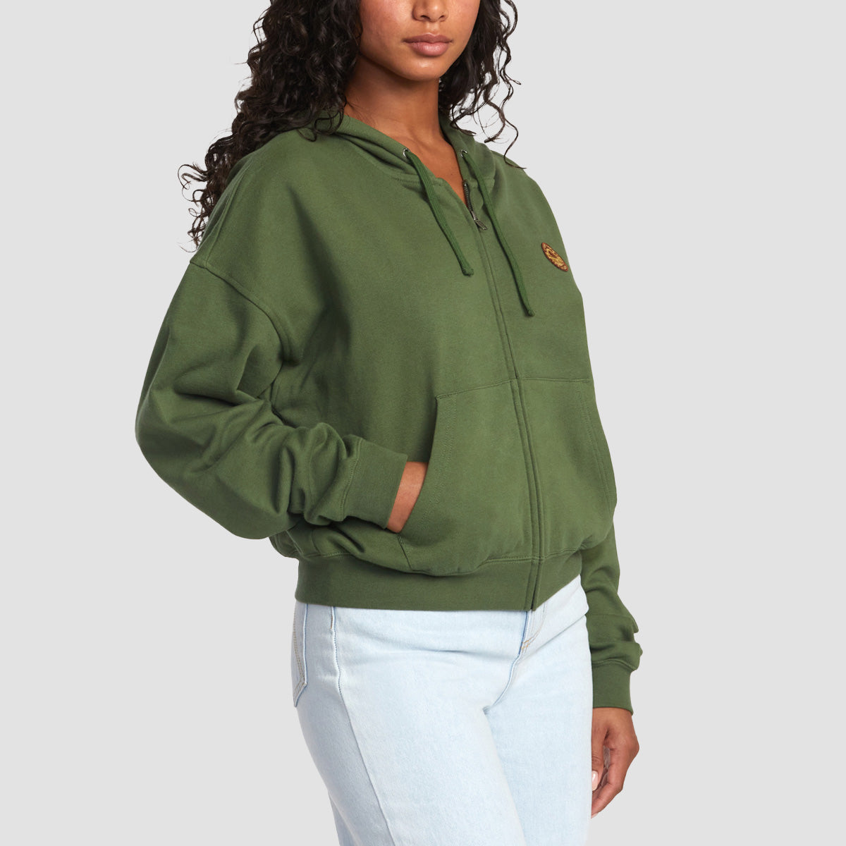 RVCA Court Zip Hoodie Leaf - Womens