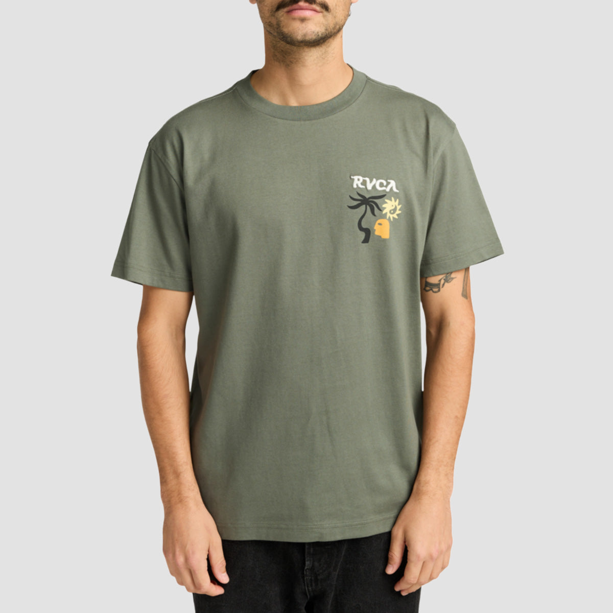 RVCA Deep Think T-Shirt Sage Leaf