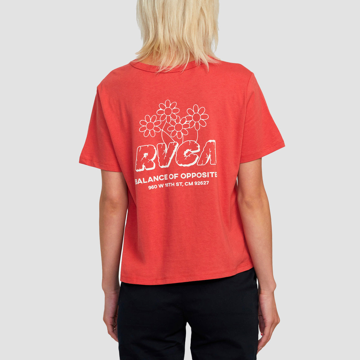 RVCA Gardener T-Shirt Red Earth - Womens