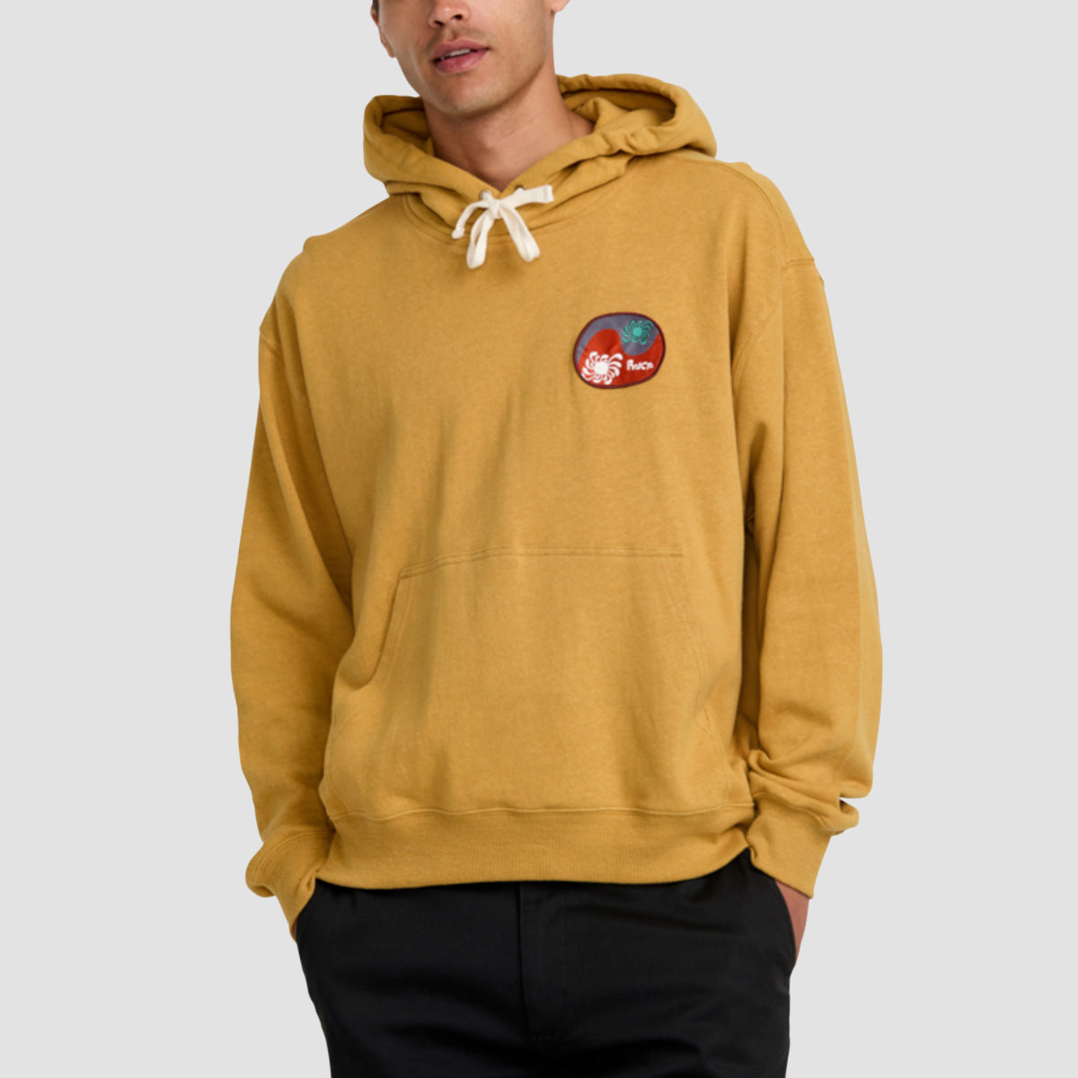 RVCA La Wave Pullover Hoodie Ochre