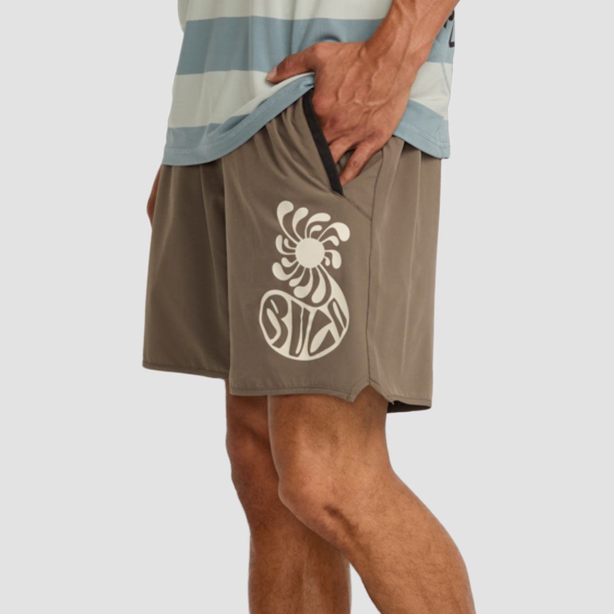 RVCA Lauryn Yogger Stretch 17" Shorts Mushroom