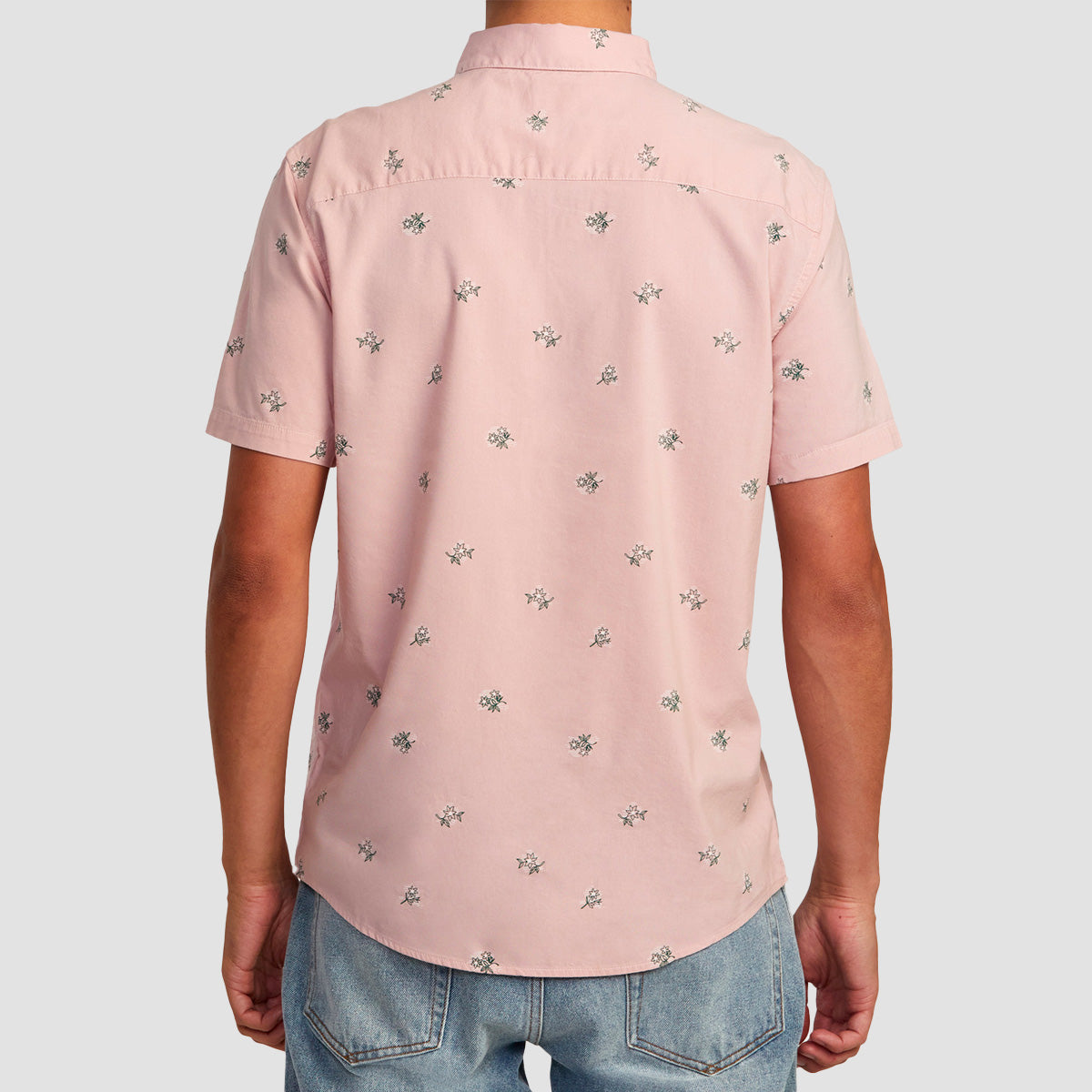 RVCA Morning Glory Short Sleeve Shirt Pale Mauve