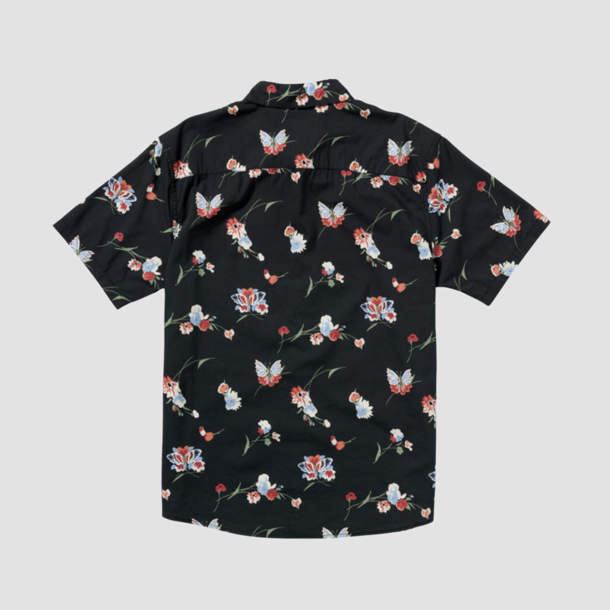RVCA Morning Glory Short Sleeve Shirt Pirate Black