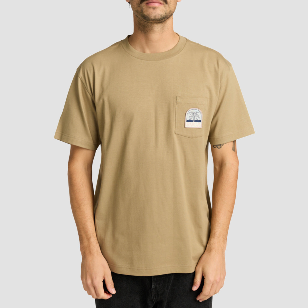 RVCA Palmcrest T-Shirt Coyote