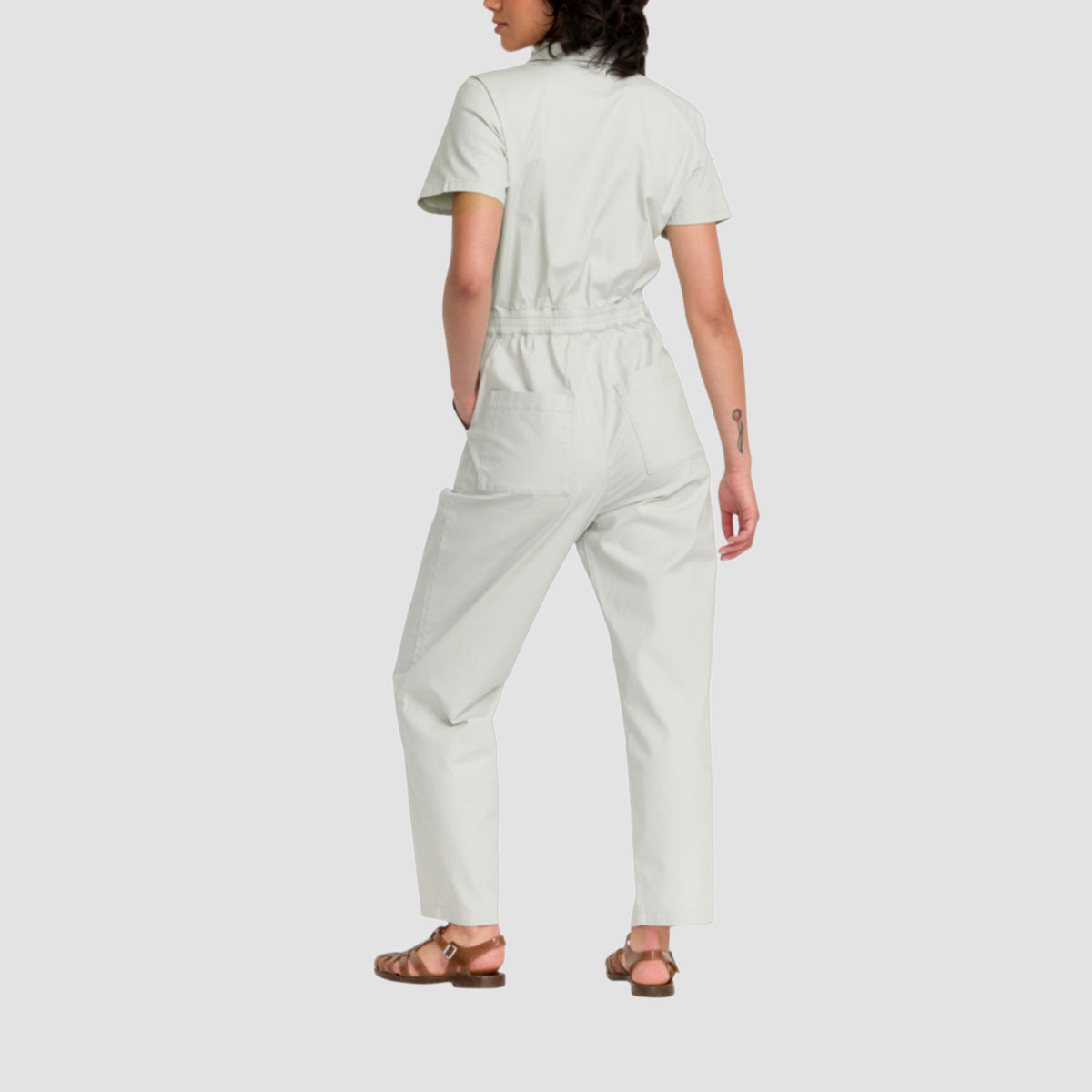 RVCA Recession Jumpsuit Blue Fog - Womens