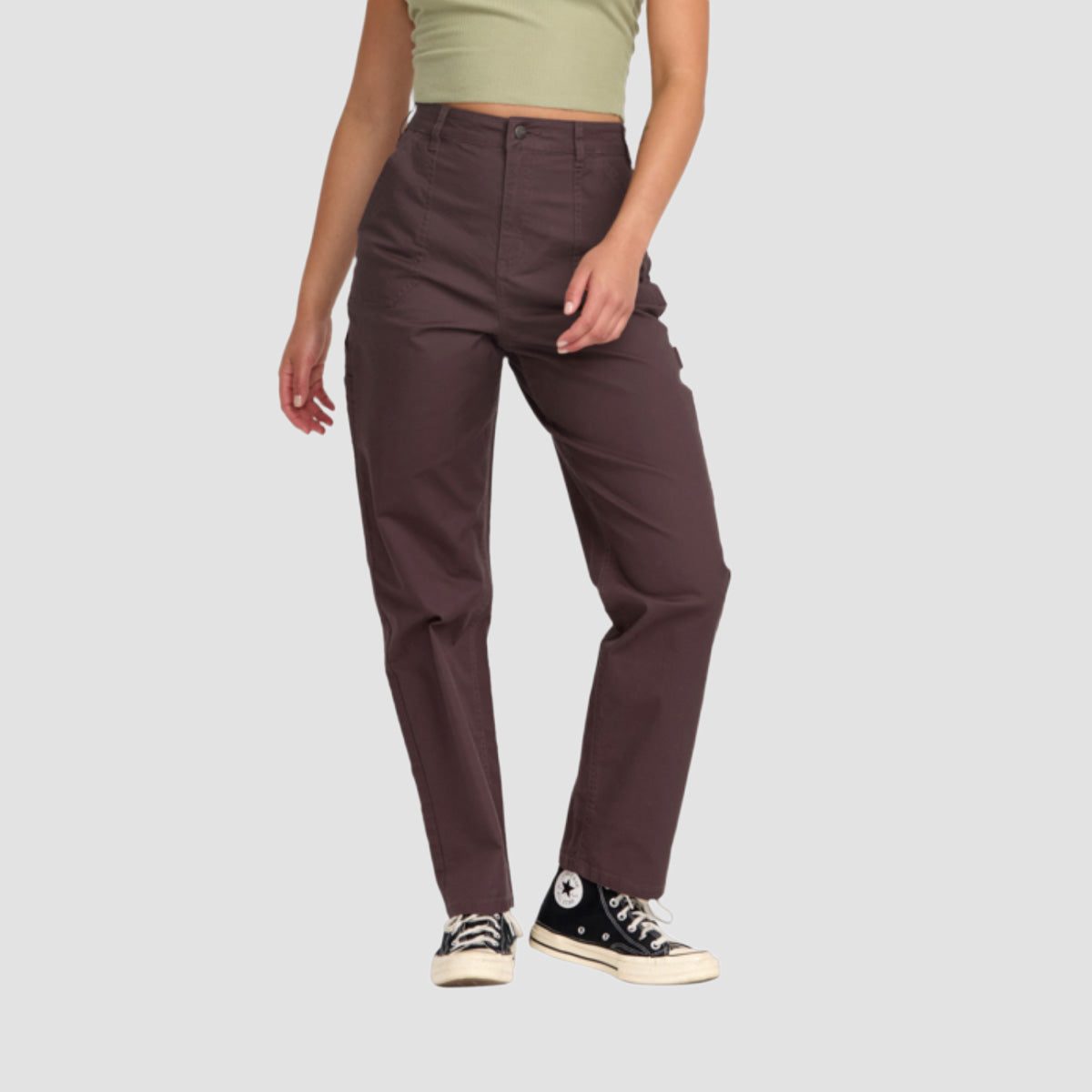 RVCA Recession Pants Raisin - Womens