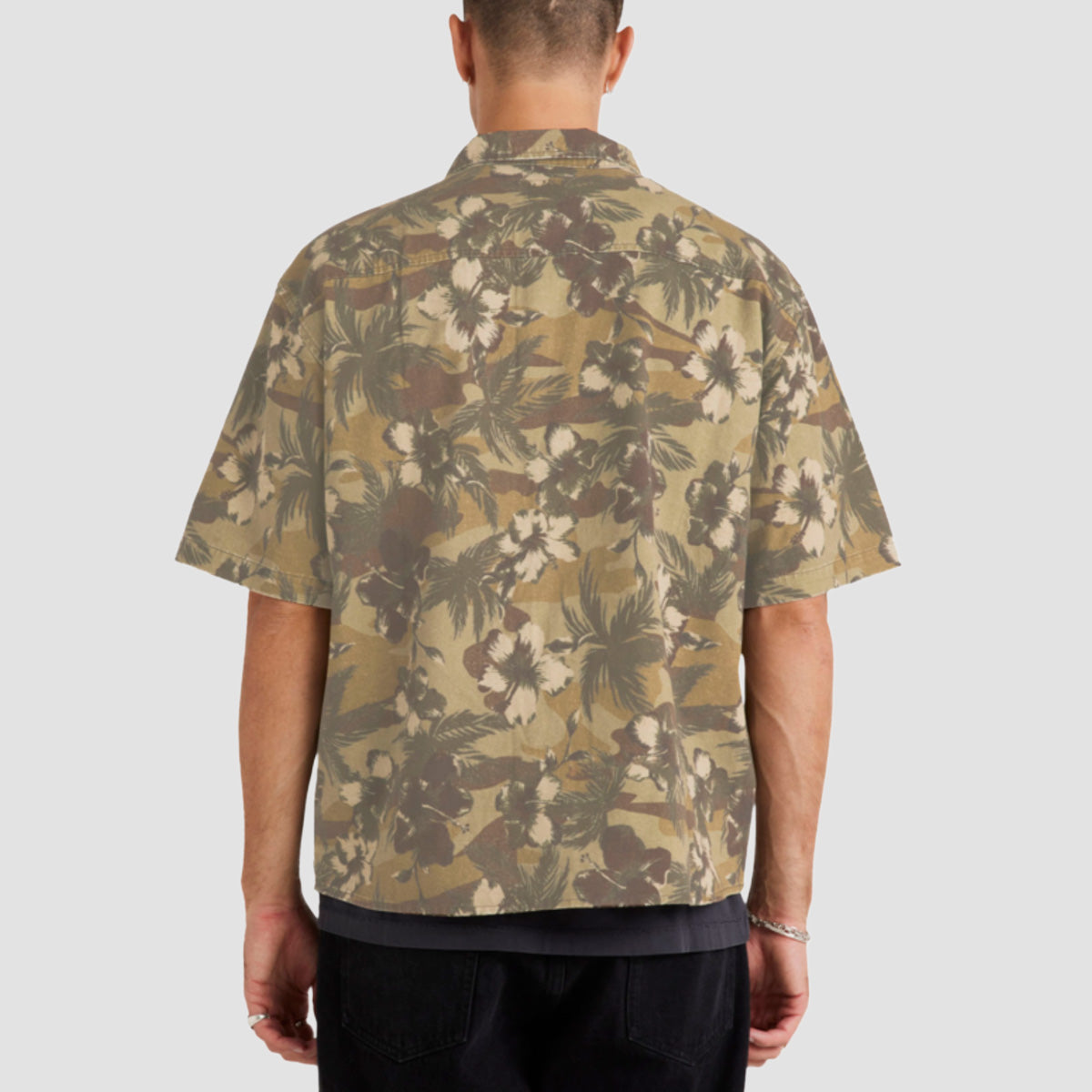 RVCA Rover Short Sleeve Shirt Camo