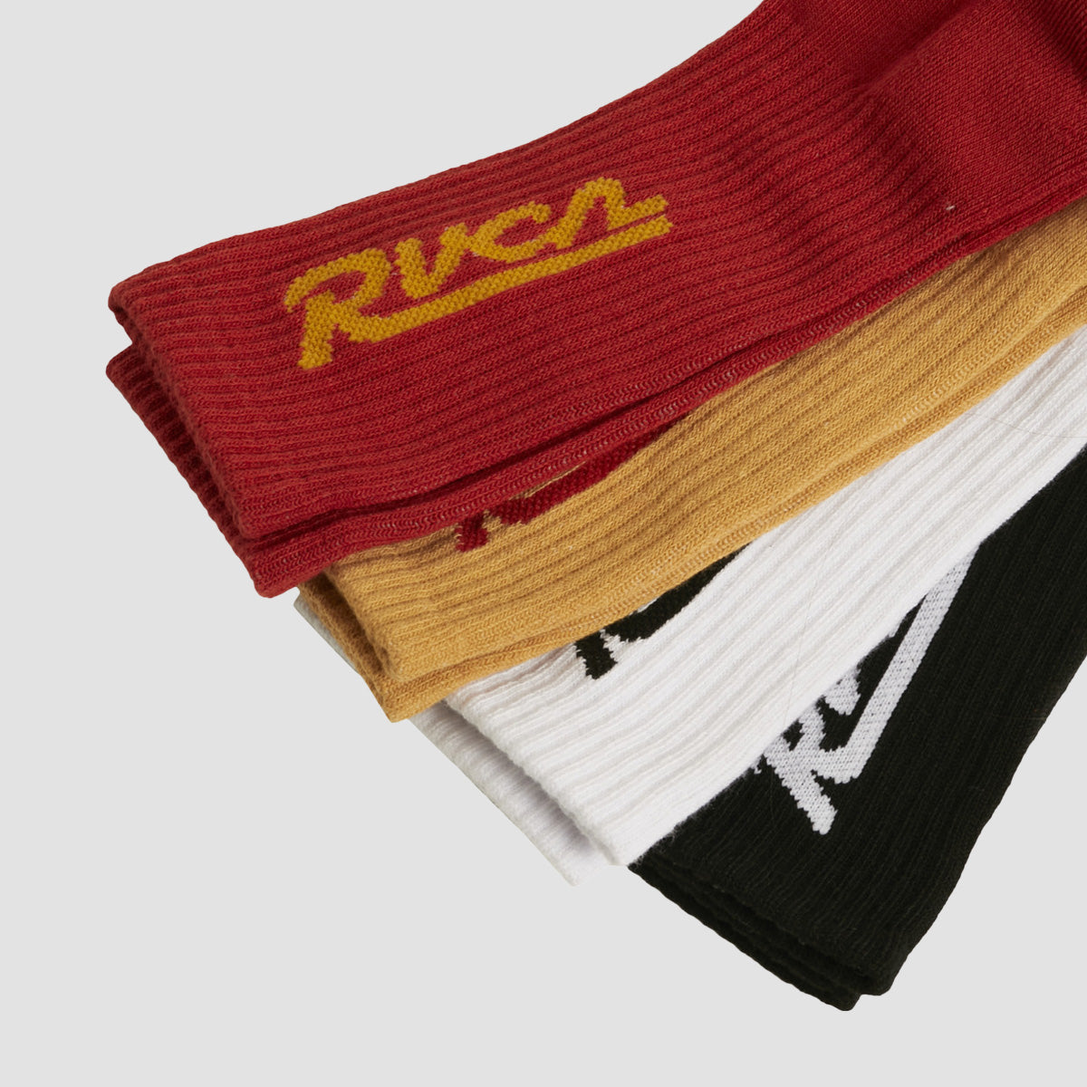 RVCA Seasonal Crew Socks 4 Pack Multi