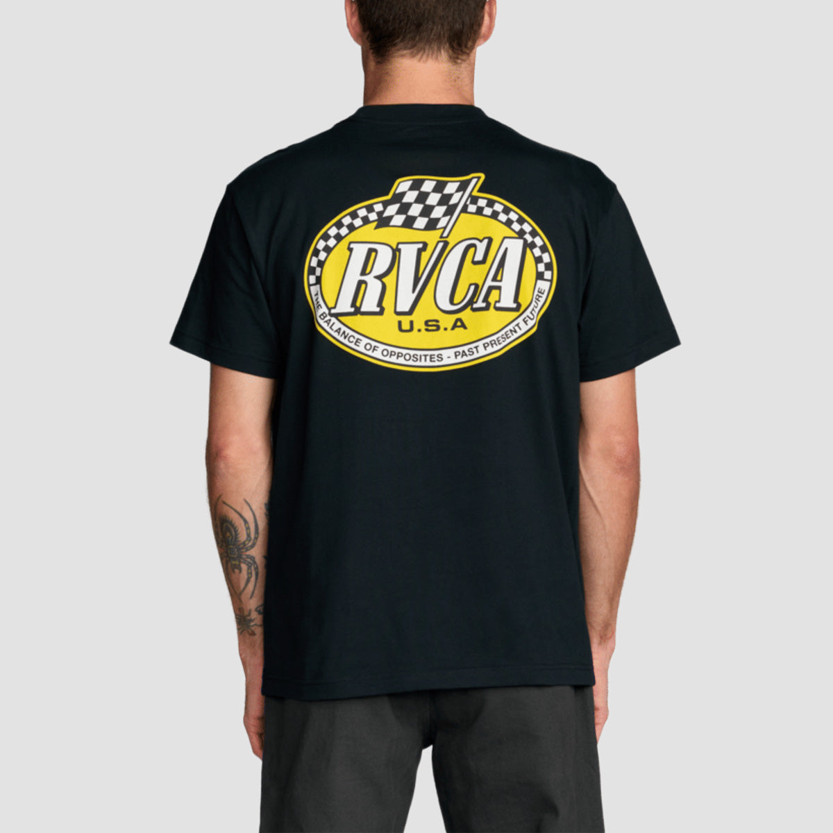 RVCA Speed Check T-Shirt Black