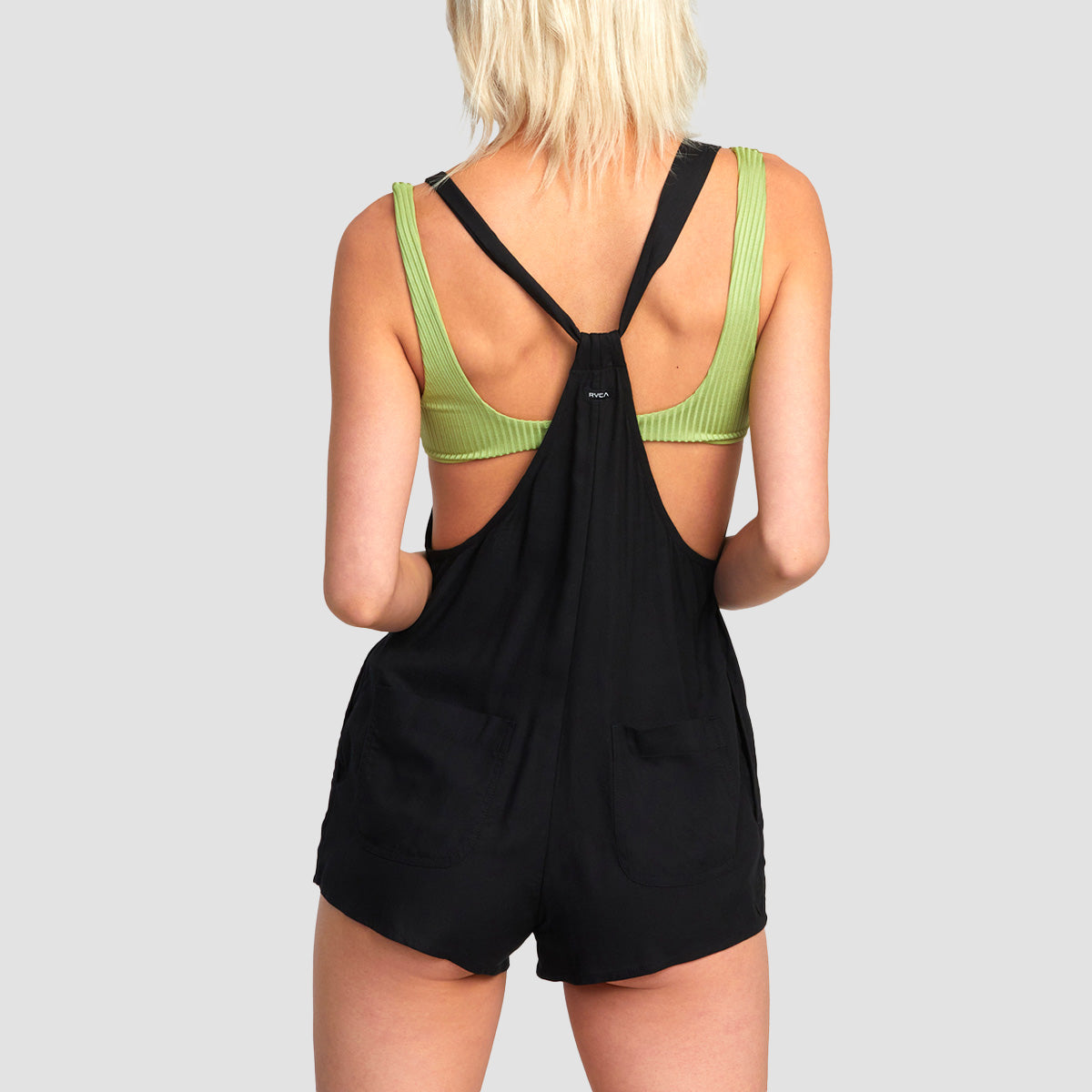 RVCA Standard Playsuit Black - Womens