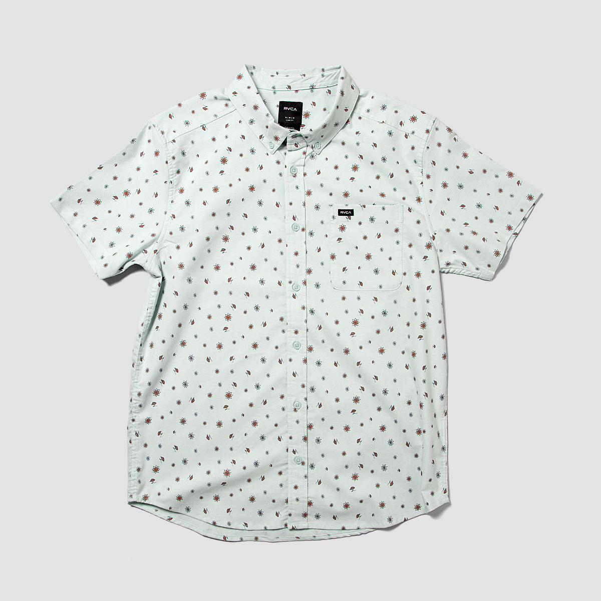 RVCA That'll Do Print Short Sleeve Shirt Blue Haze