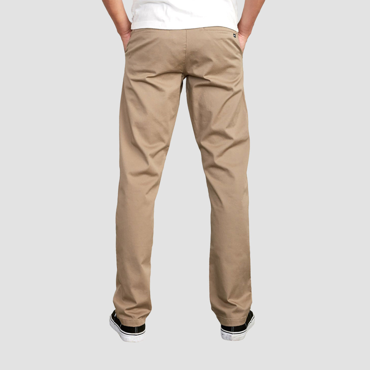 RVCA The Weekend Stretch Straight Fit Trousers Dark Khaki