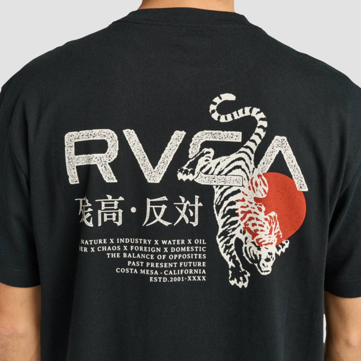 RVCA Tiger Sun T-Shirt Black