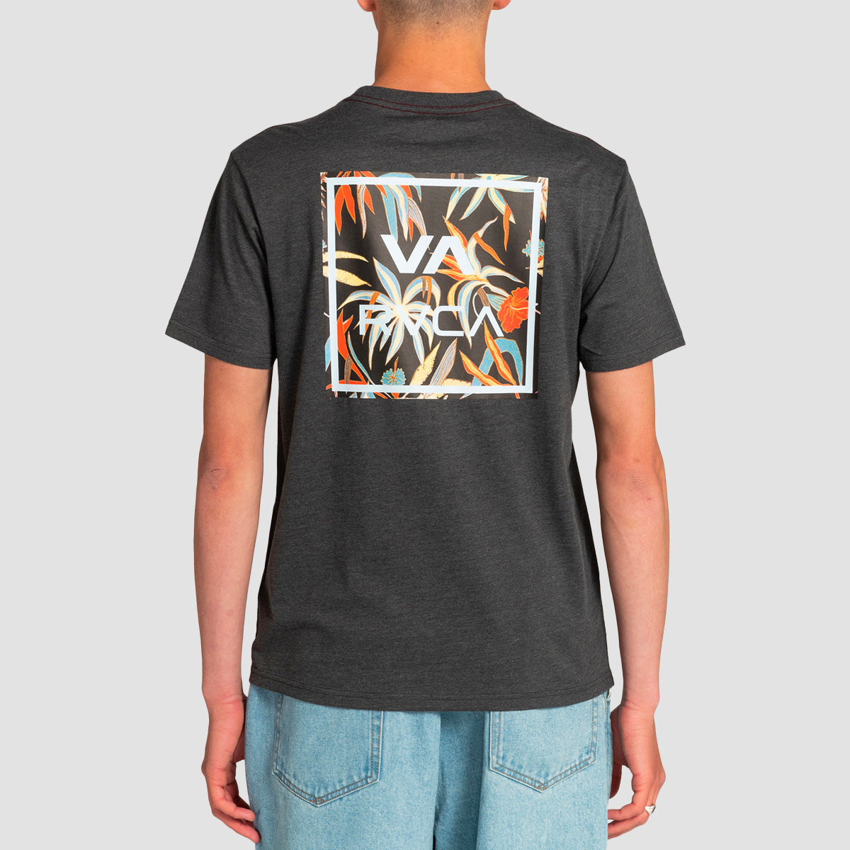 RVCA VA All The Way T-Shirt Charcoal Heather