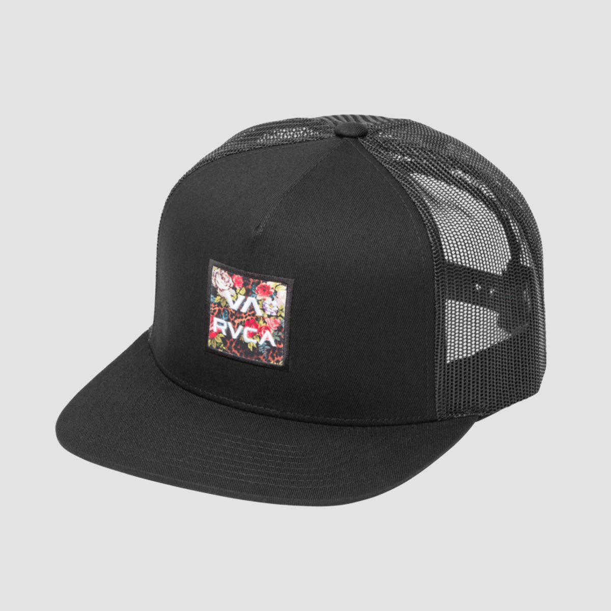 RVCA VA ATW Trucker Cap Black Floral