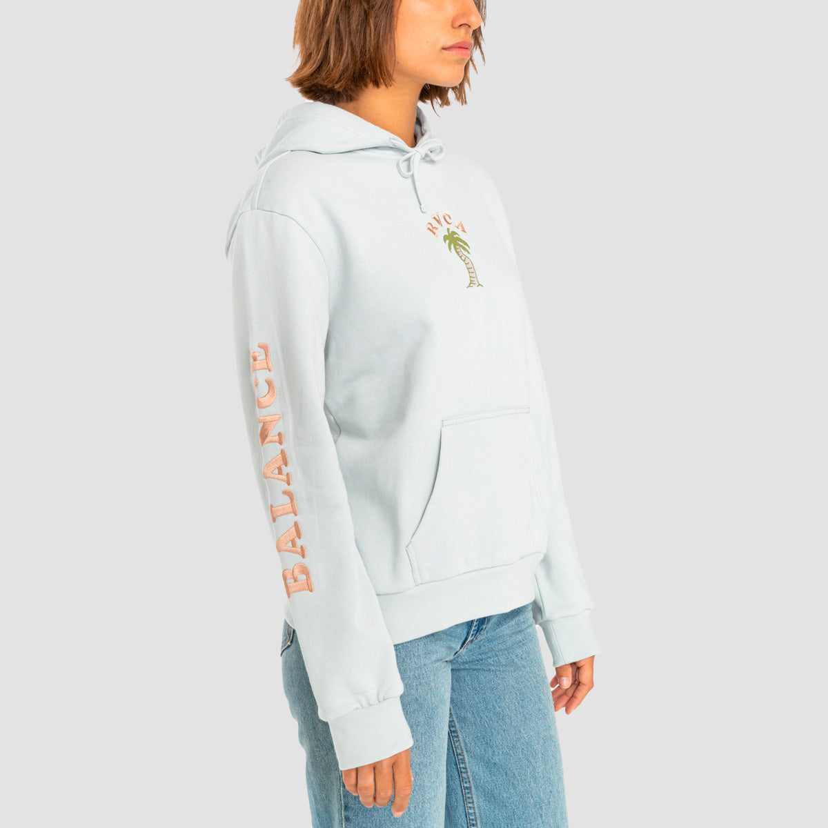 RVCA VA Palm Pullover Hoodie Sea Spray - Womens