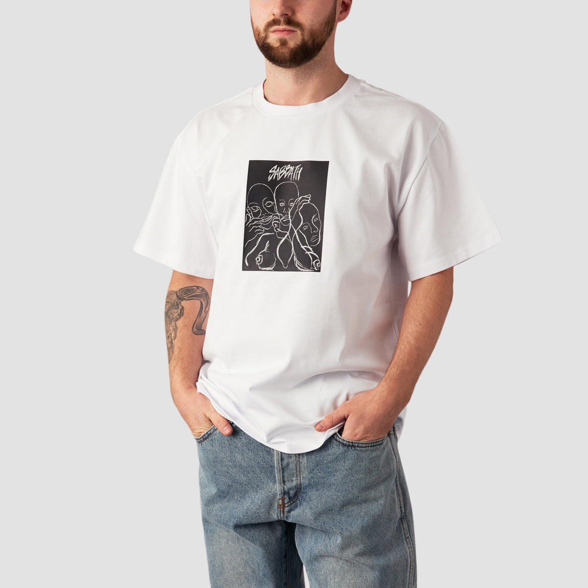 Sabbath Wheels Feelings T-Shirt White