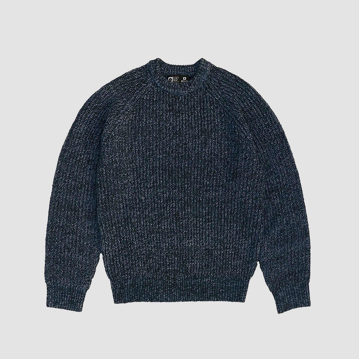 Salty Crew Harbor Fishermans Knit Sweater Midnight Navy