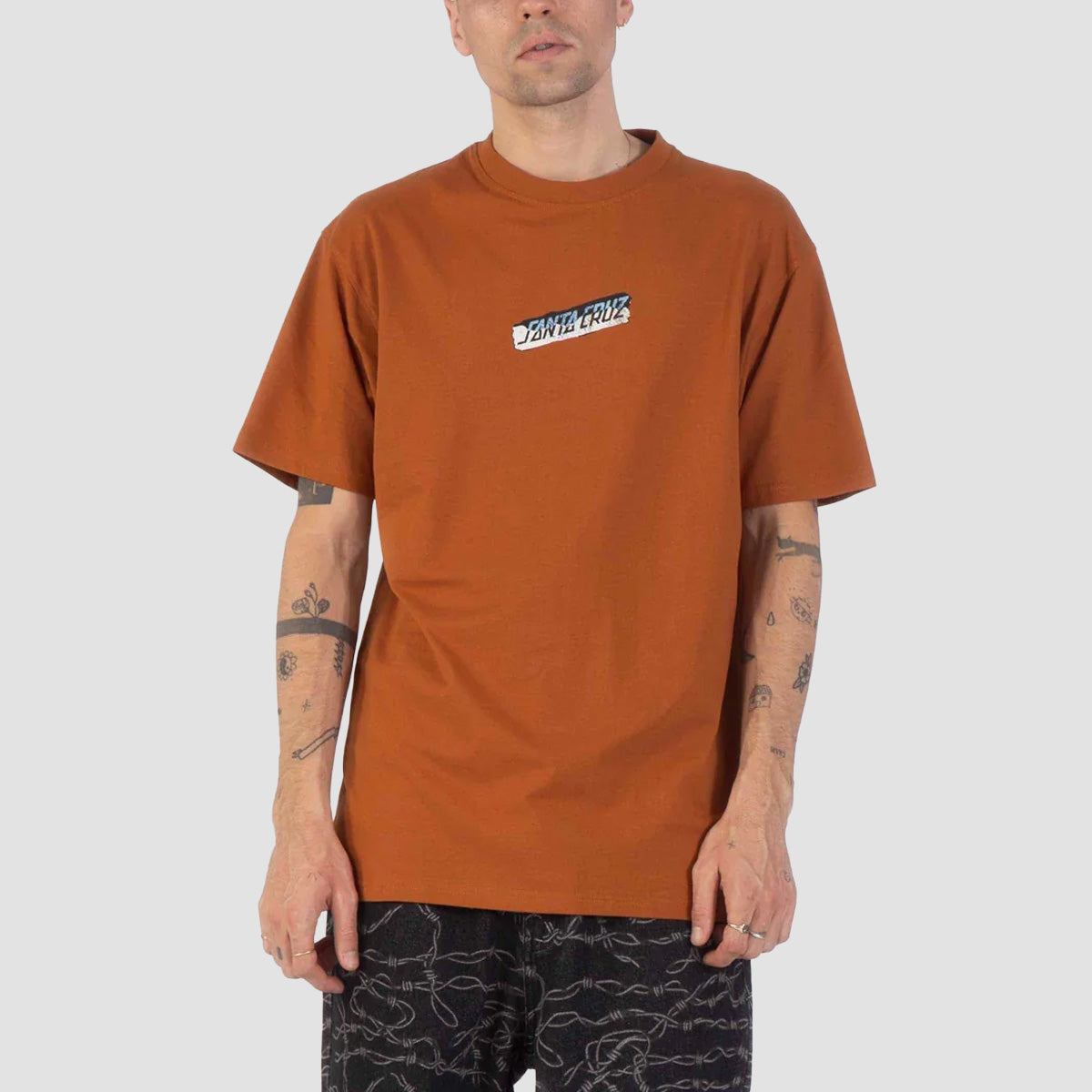 Santa Cruz Damaged Hand T-Shirt Rust