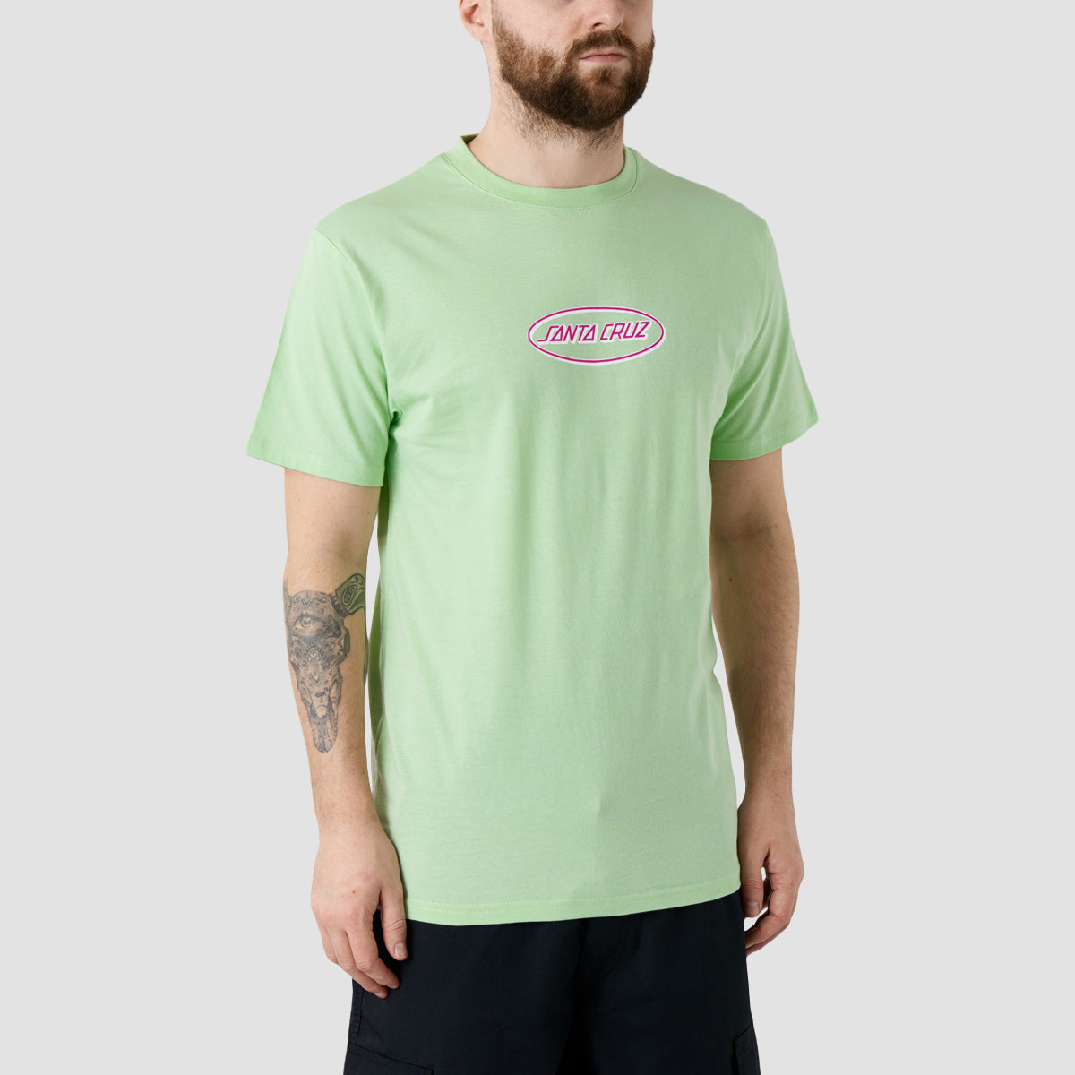 Santa Cruz Other Classic Strip Oval T-Shirt Pastel Green