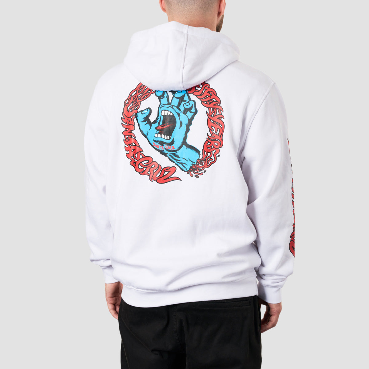 Santa Cruz Screaming 50th Pullover Hoodie White