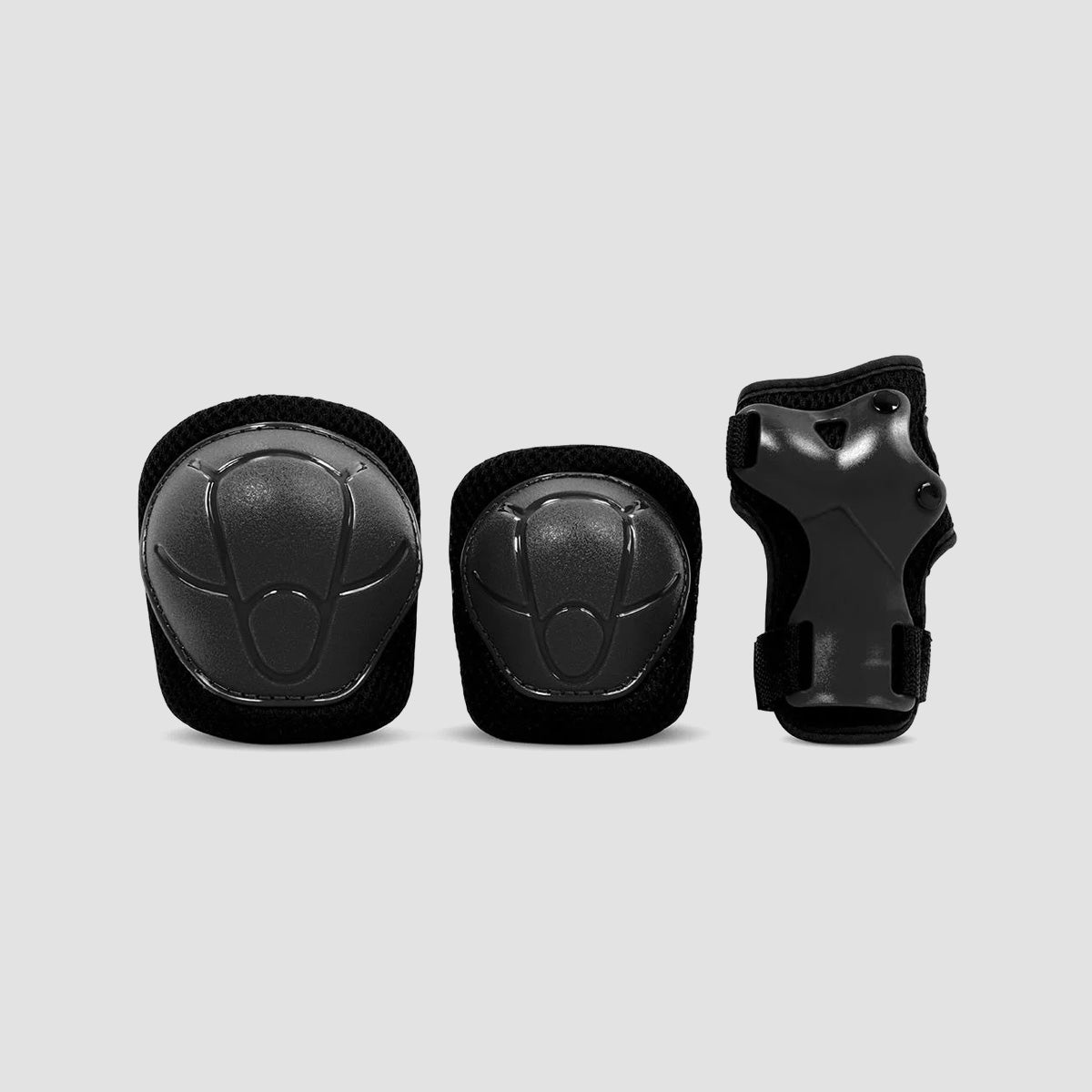SFR Essentials Triple Pad Set Black - Kids