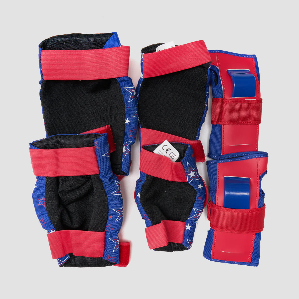 SFR Star Triple Pad Set Red/Blue - Kids