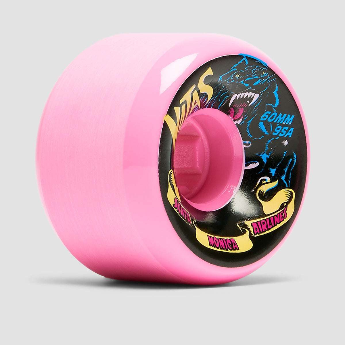 Slime Balls Natas Kaupas Panther Vomits 95a Skateboard Wheels Pink 60mm