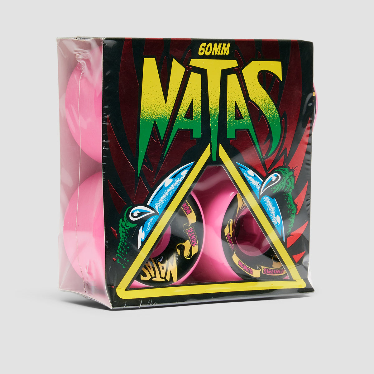 Slime Balls Natas Kaupas Panther Vomits 95a Skateboard Wheels Pink 60mm