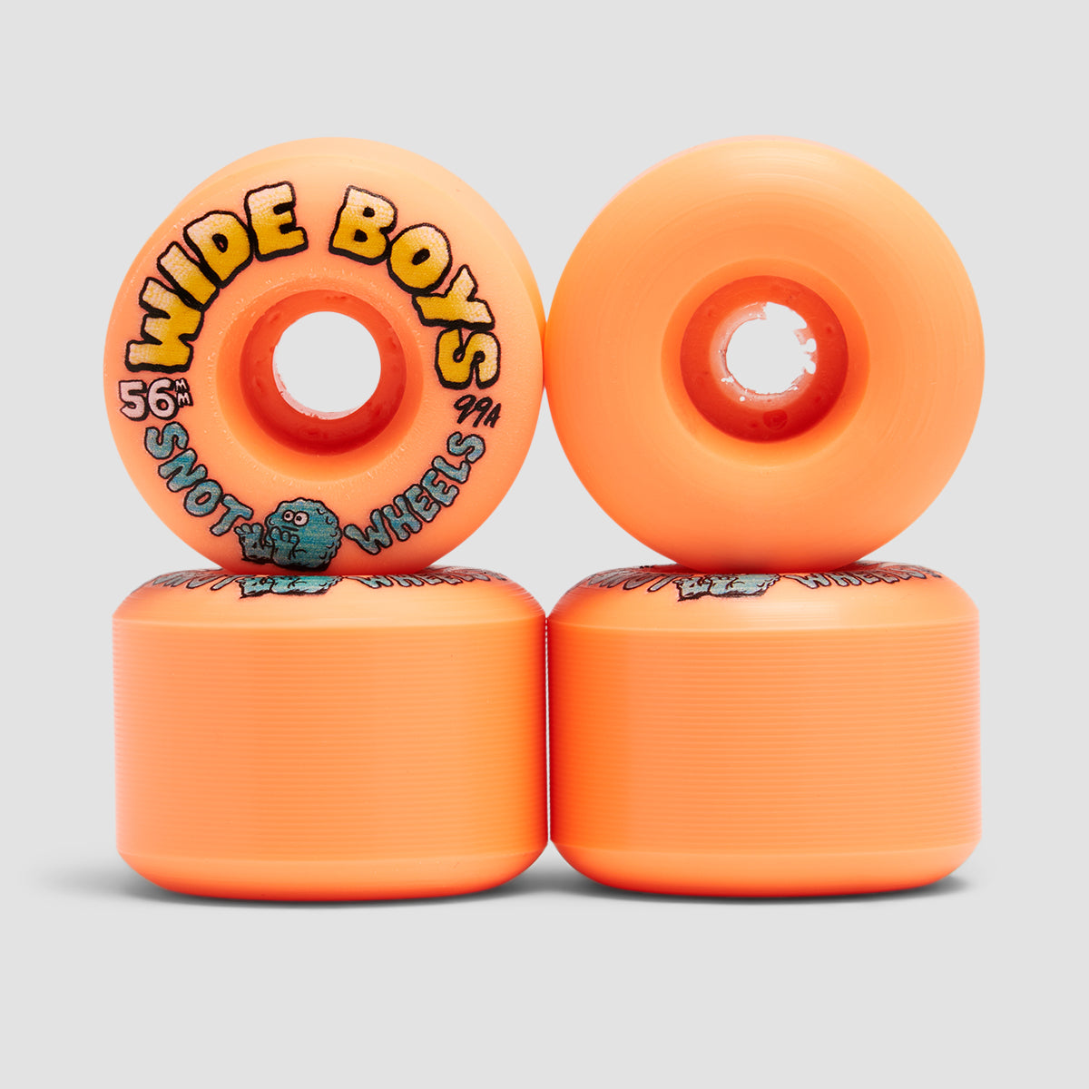 Snot Wide Boys 99A Skateboard Wheels Orange 56mm