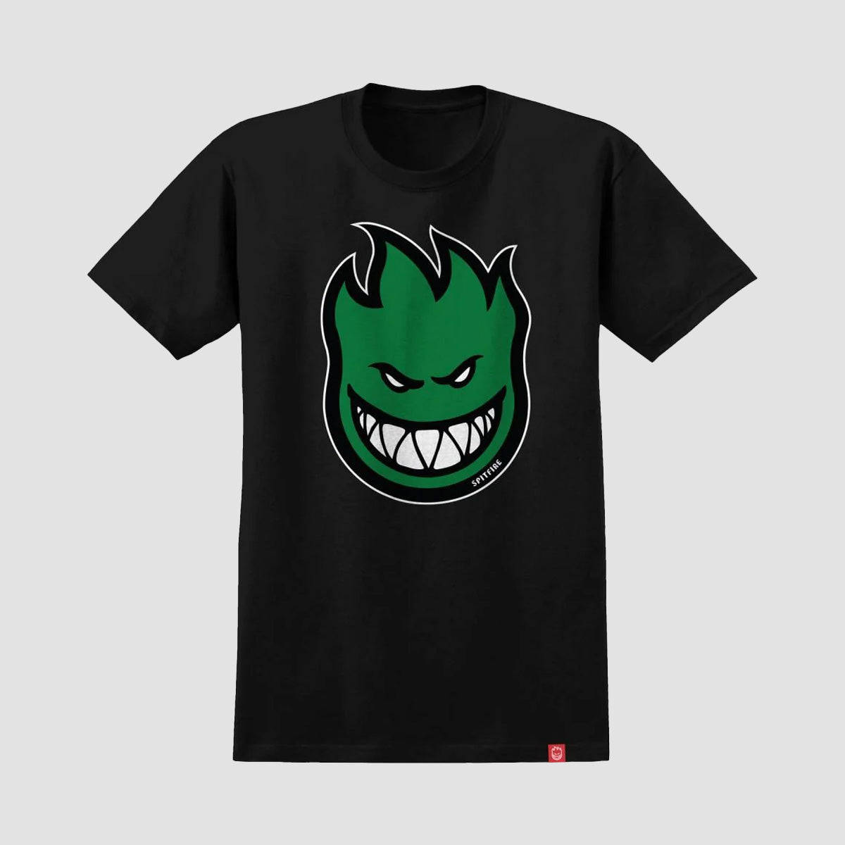 Spitfire Bighead Fill T-Shirt Black/Green/Black/White