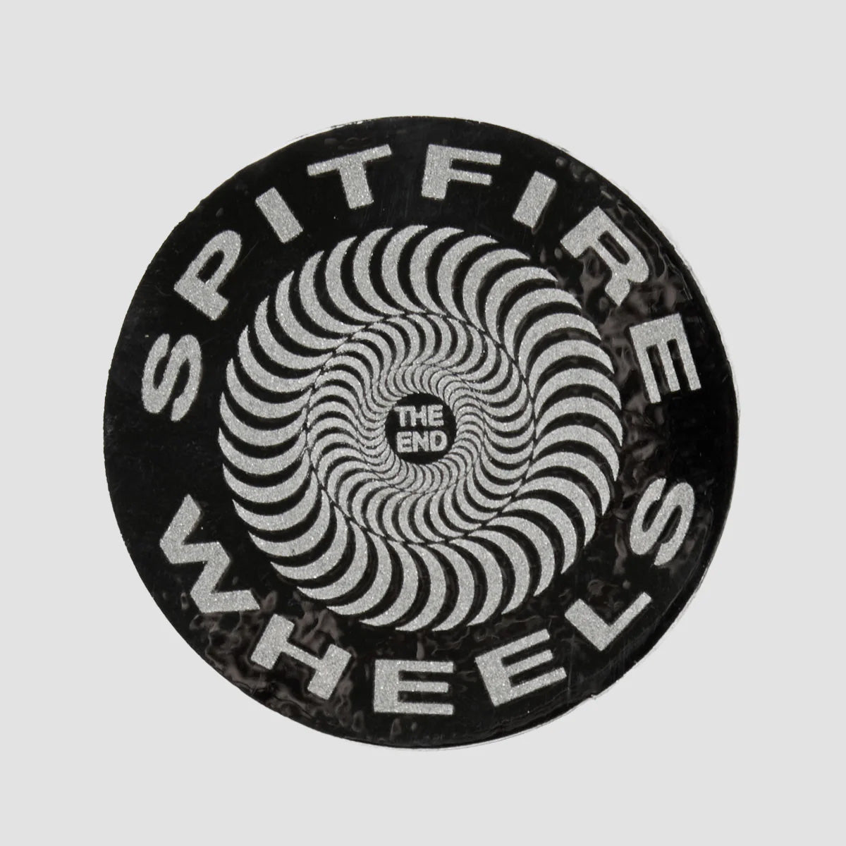 Spitfire Classic Sticker Medium Black/Grey 115mm
