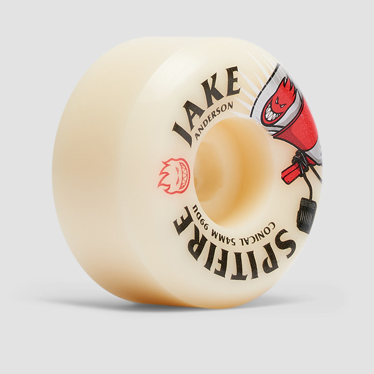 Spitfire Formula Four Burn Squad Jake Anderson Conical 99DU Skateboard Wheels Natural 54mm